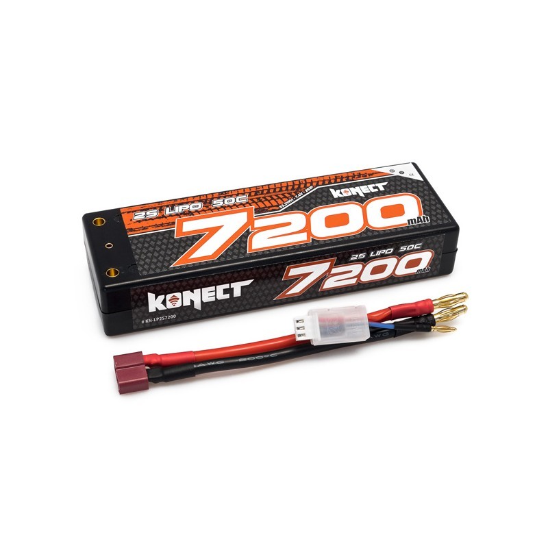 Konect Lipo 7200mah 7.4V 50C 2S1P 53.2Wh