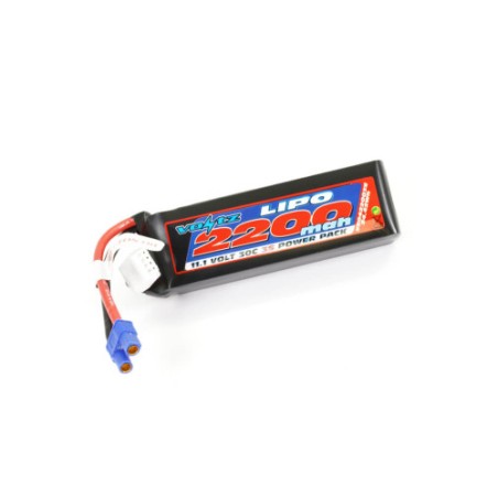 VOLTZ LIPO 3S 2200MAH 11.1V 30C AVEC EC3